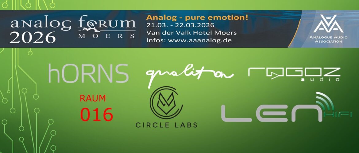 Rogoz Audio at Analog Forum 2026 in Moers. Our products will be presented by…